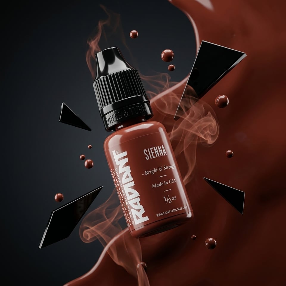 Radiant Colors Sienna Kahverengi Dövme Boyası 1/2oz - 15ml