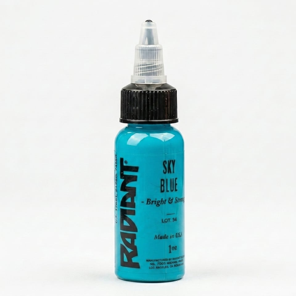 Radiant Colors Sky Blue Mavi Dövme Boyası 1oz - 30ml