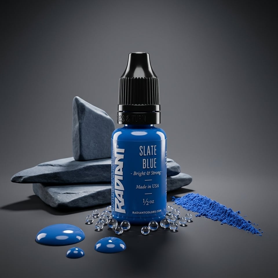 Radiant Colors Slate Blue Mavi Dövme Boyası 0,5oz - 15ml