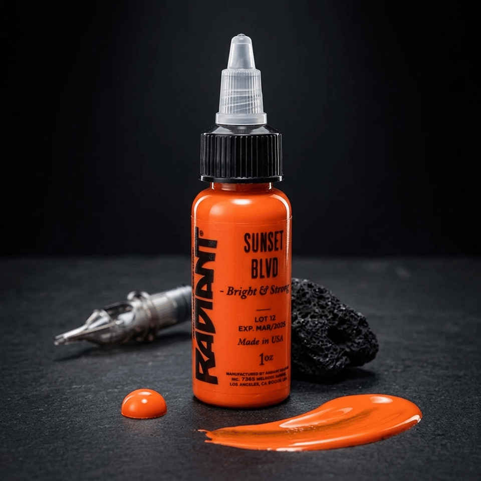 Radiant Colors Sunset Blvd Turuncu Dövme Boyası 1oz - 30ml