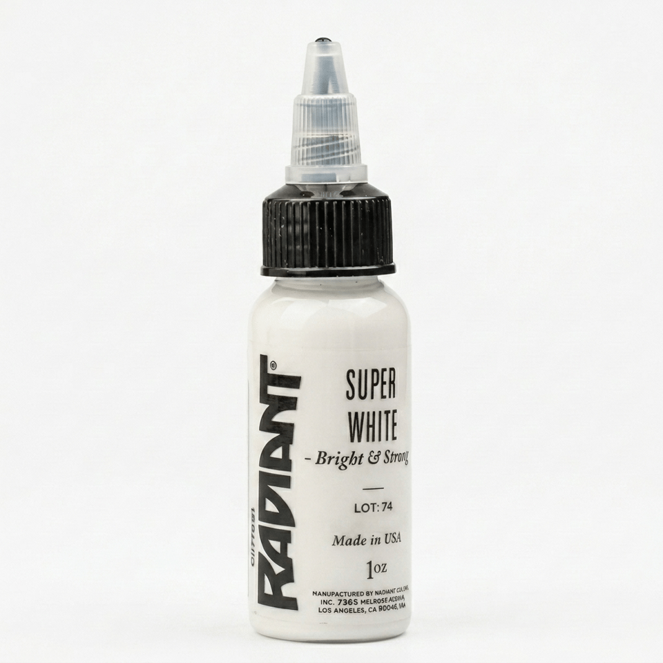 Radiant Colors Super White Beyaz Dövme Boyası 1oz - 30ml