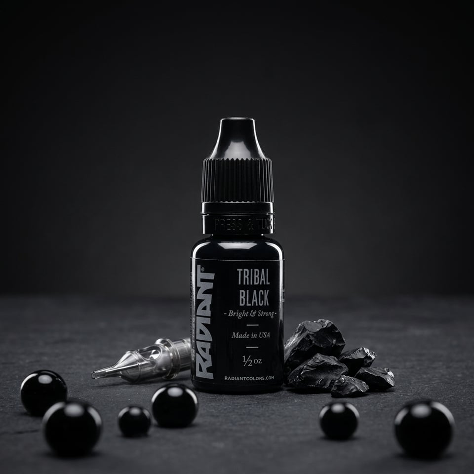 Radiant Colors Tribal Black Siyah Dövme Boyası 0,5oz - 15ml