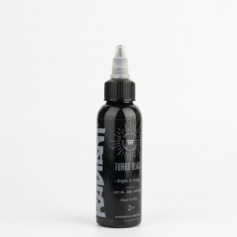 Radiant Colors Turbo Black Siyah Dövme Boyası 2oz - 60ml