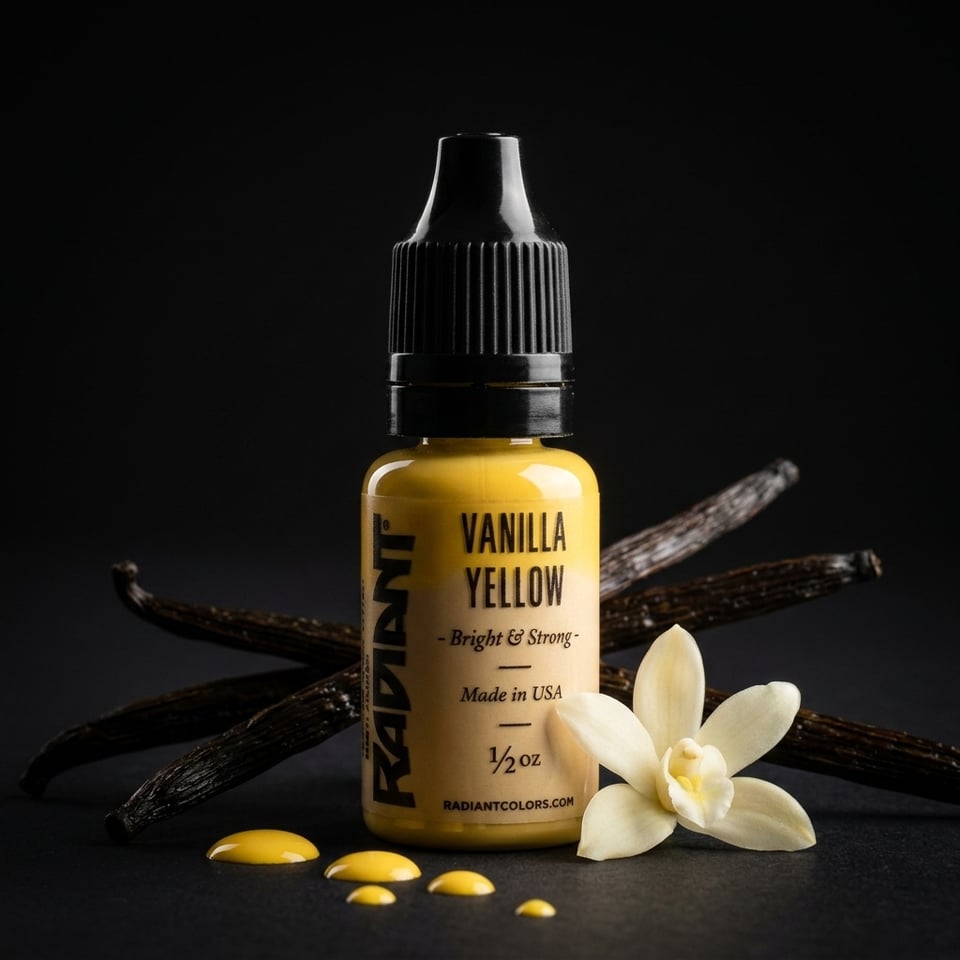 Radiant Colors Vanilla Yellow Pastel Sarı Dövme Boyası 0,5oz - 15ml