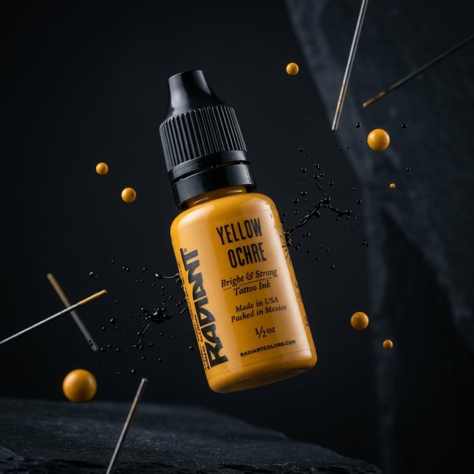 Radiant Colors Yellow Ochre Sarı Dövme Boyası 0,5oz - 15ml