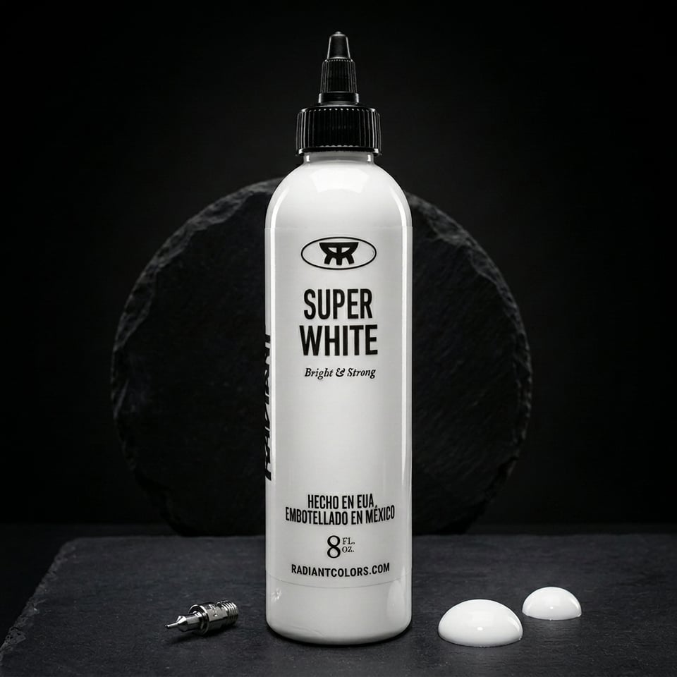 Radiant Tattoo Super White Beyaz Dövme Boyası 8oz / 240ml