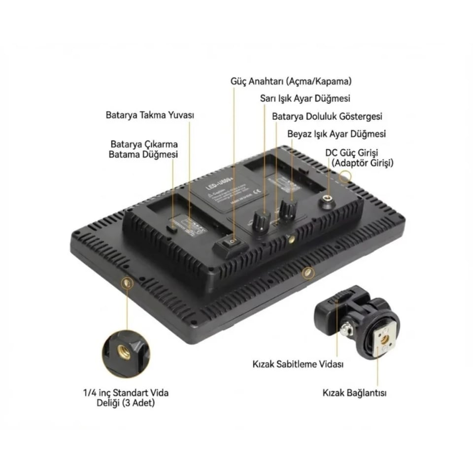Ringo U800 Bi-Color LED Panel Işık 50W