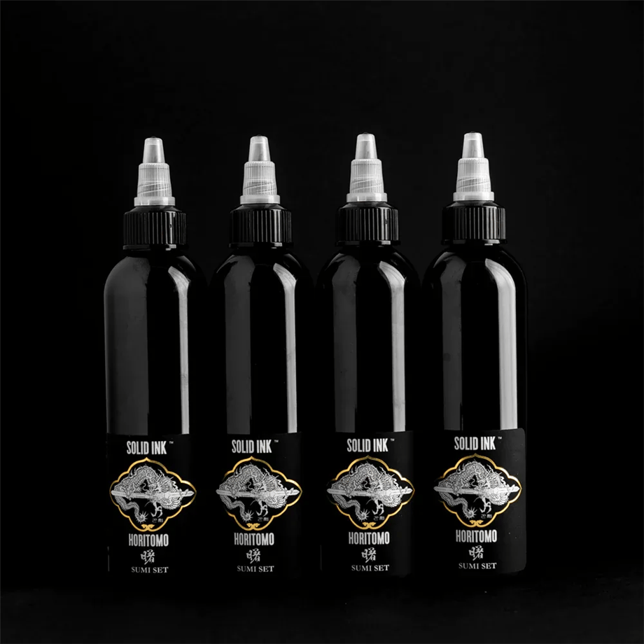Solid Ink - Horitomo 4 Bottle Sumi Set - 4oz/120ml