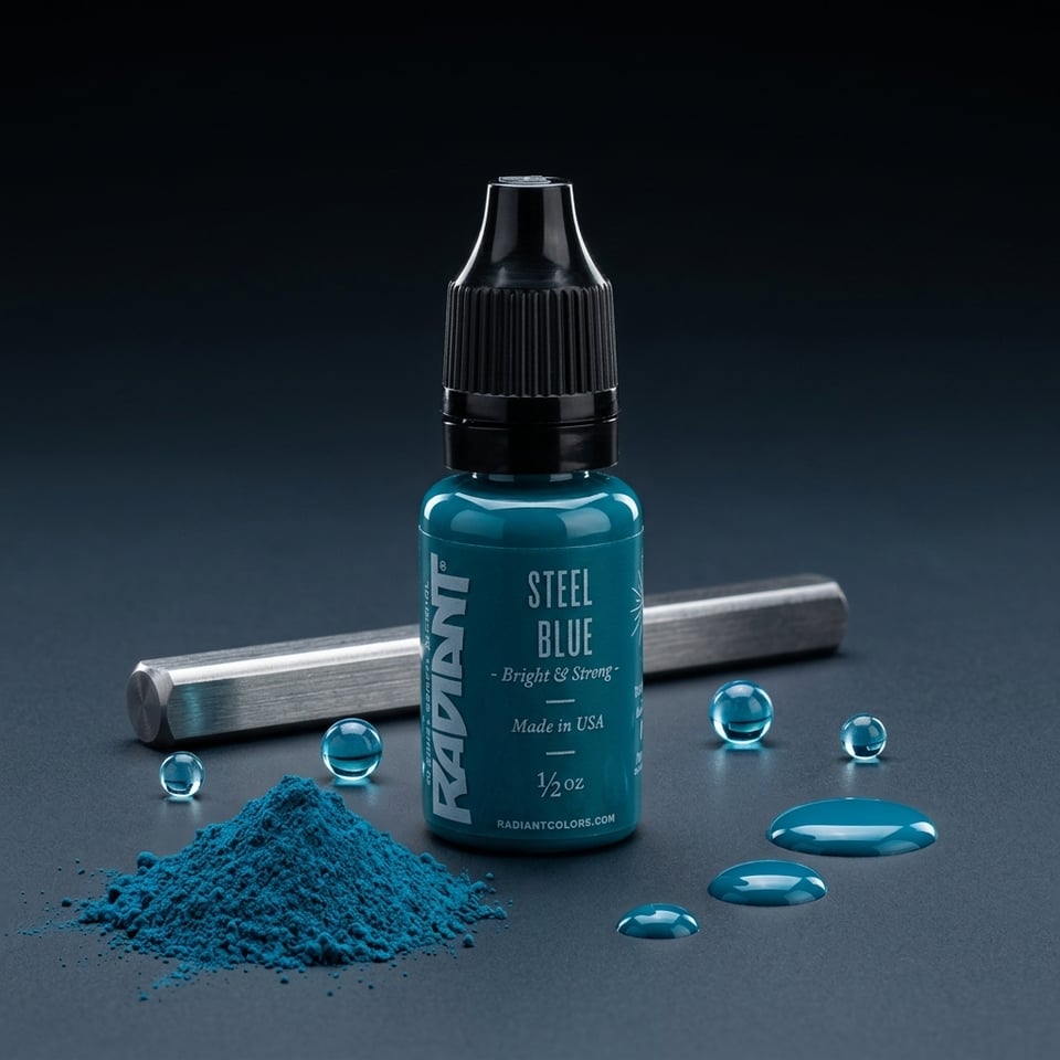 Steel Blue - Radiant Tattoo Dövme Boyası  - 0,5oz/15ml