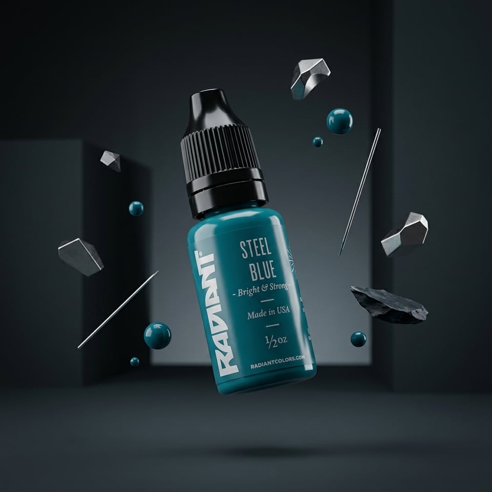 Steel Blue - Radiant Tattoo Dövme Boyası  - 0,5oz/15ml