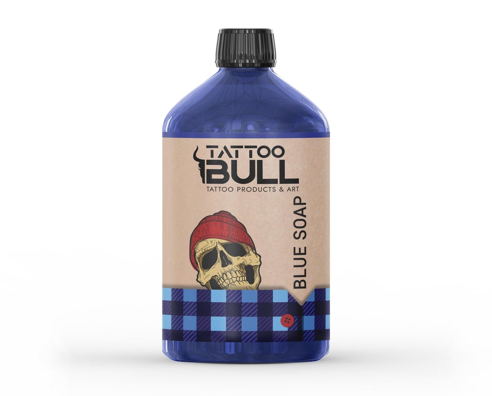 TattooBull Blue Soap 500 ml. Temizleme Solüsyonu
