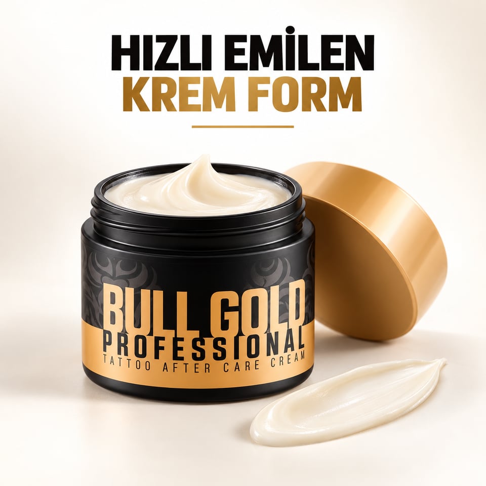 TattooBull Gold Professional Dövme Sonrası Bakım Kremi