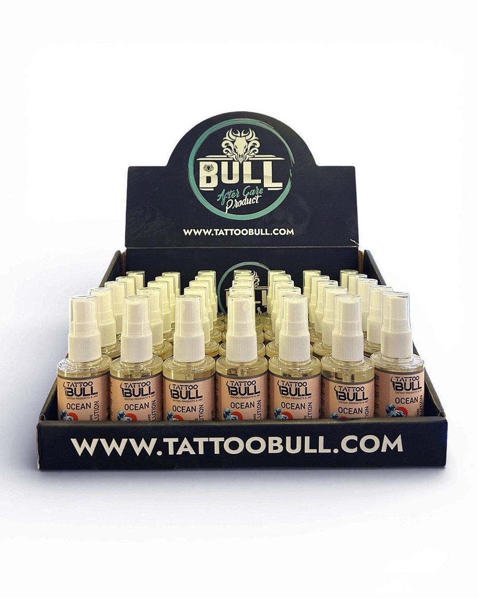 TattooBull Ocean Solution Piercing Solüsyonu - 35'li Stand - (50 ML)