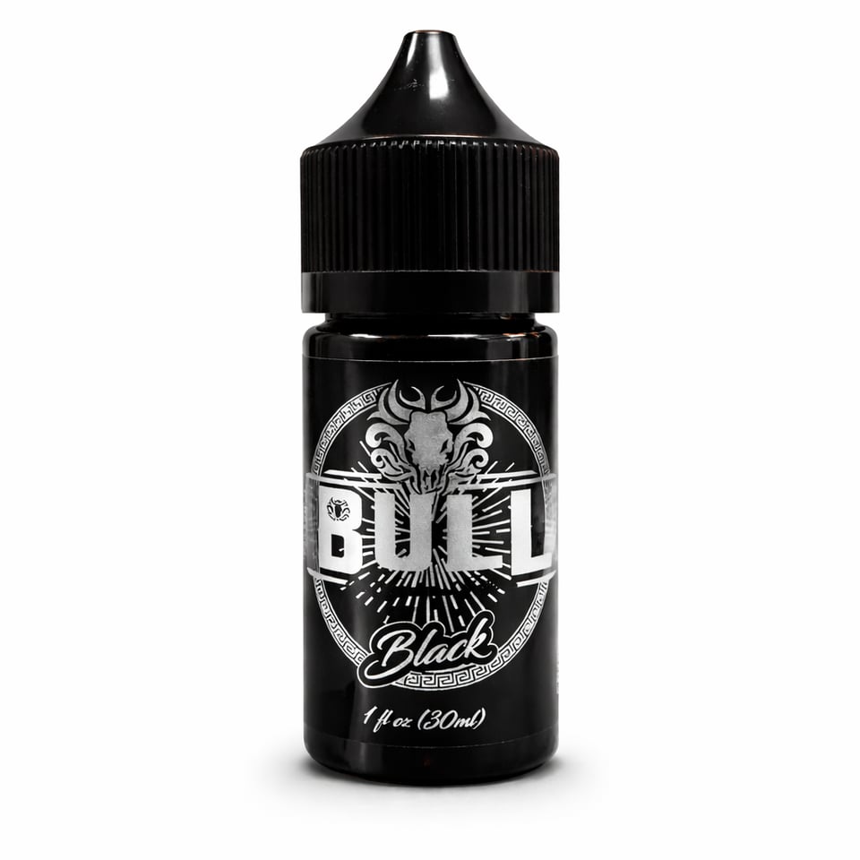 TattooBull Professional Tattoo Ink Black 1oz/30ml - Siyah Dövme Boyası