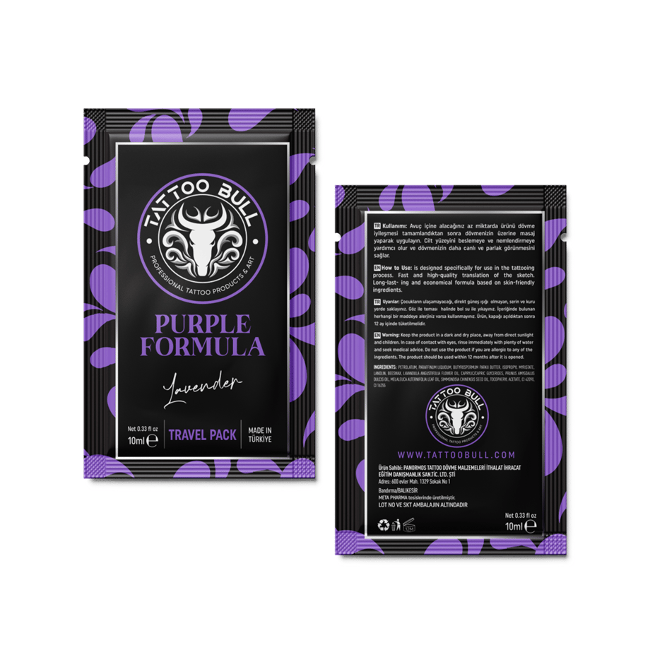 TattooBull Purple Formula Glide 10 ml - Şaset 60'Lı Kutu