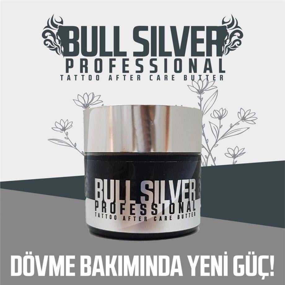 TattooBull Silver Professional Tattoo After Care Butter 24'lü - Tattoobull Bakım Kremi