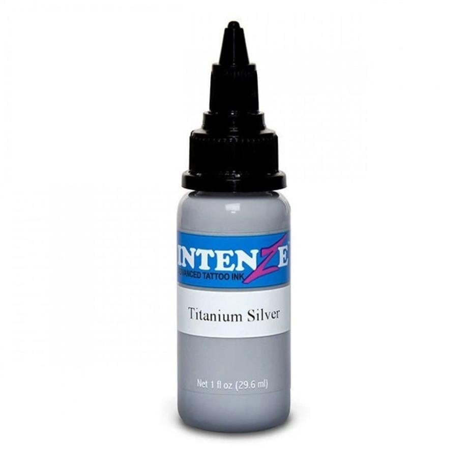 Titanium Silver - Intenze Dövme Boyası - 1oz/30ml