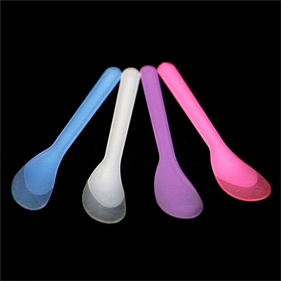 Vazelin Sürme Spatulası - Karışık Renkli Plastik Dövme Spatulası 80 Adet