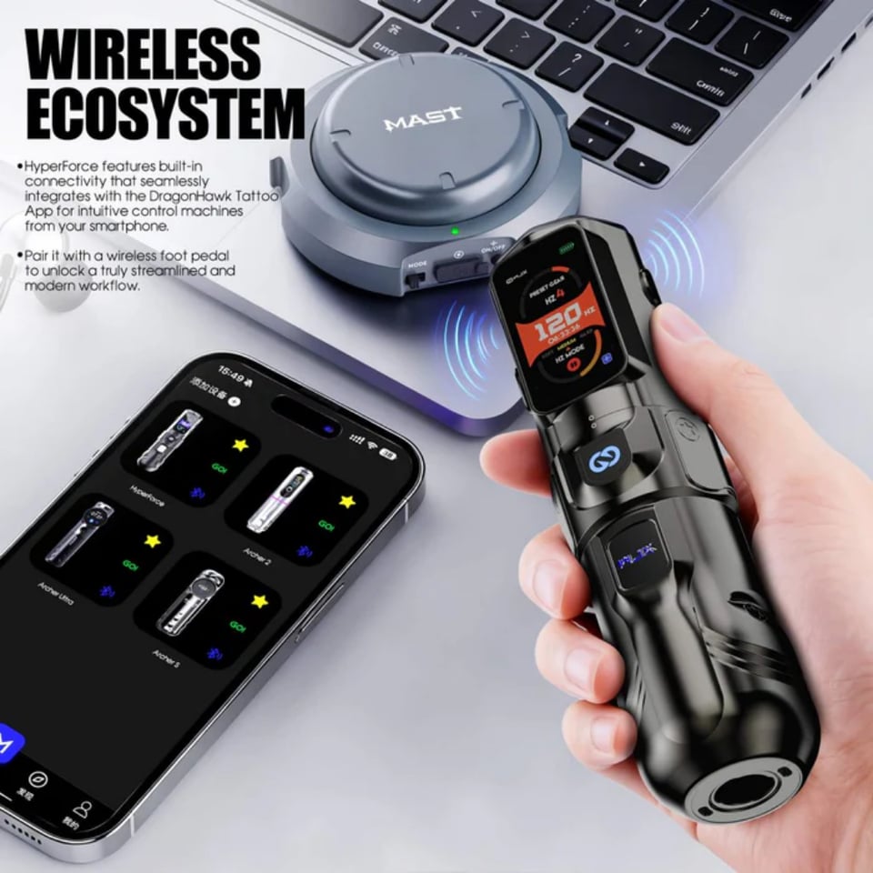 WJX HyperForce 4.5 mm Kablosuz Dövme Makinesi