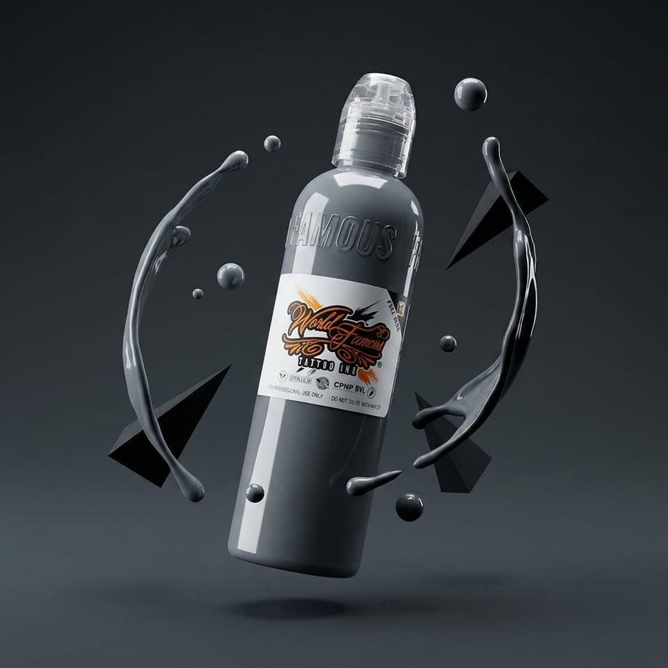 World Famous Ink Battleship Grey Gri Dövme Boyası 4oz - 120ml