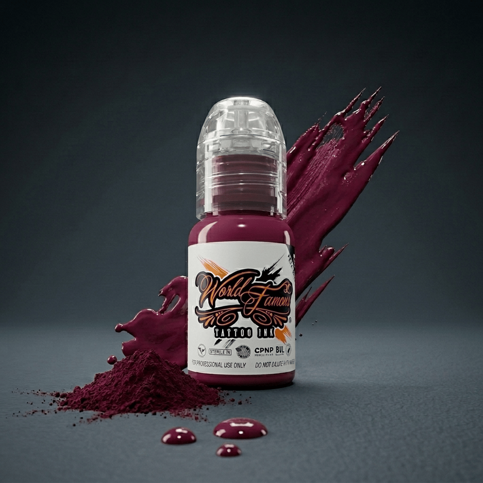 World Famous Ink Blackberry Böğürtlen Moru Dövme Boyası 1/2oz - 15ml