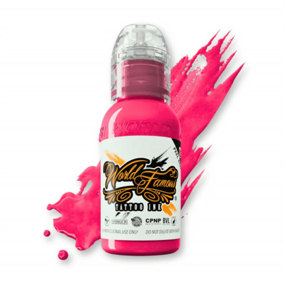 World Famous Ink Jenna Kerr Crystal Trinket Pink Pembe Dövme Boyası 1oz - 30ml