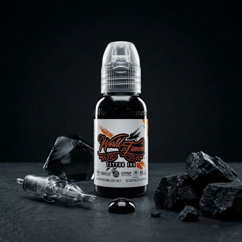 World Famous Ink Legendary Outlining Siyah Çizgi Dövme Boyası 1oz - 30ml