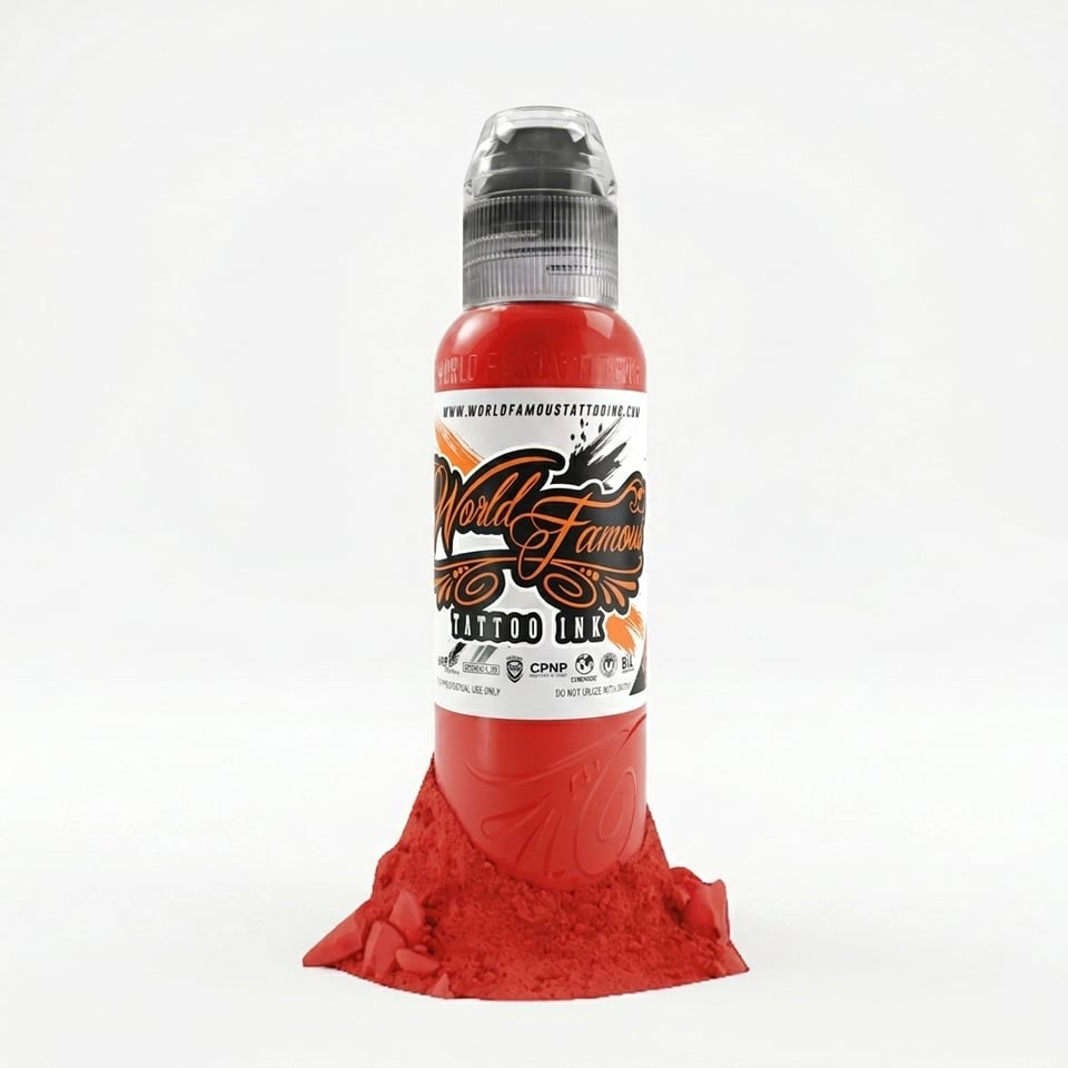 World Famous Ink Mayon Lava Red Kırmızı Dövme Boyası 1oz - 30ml