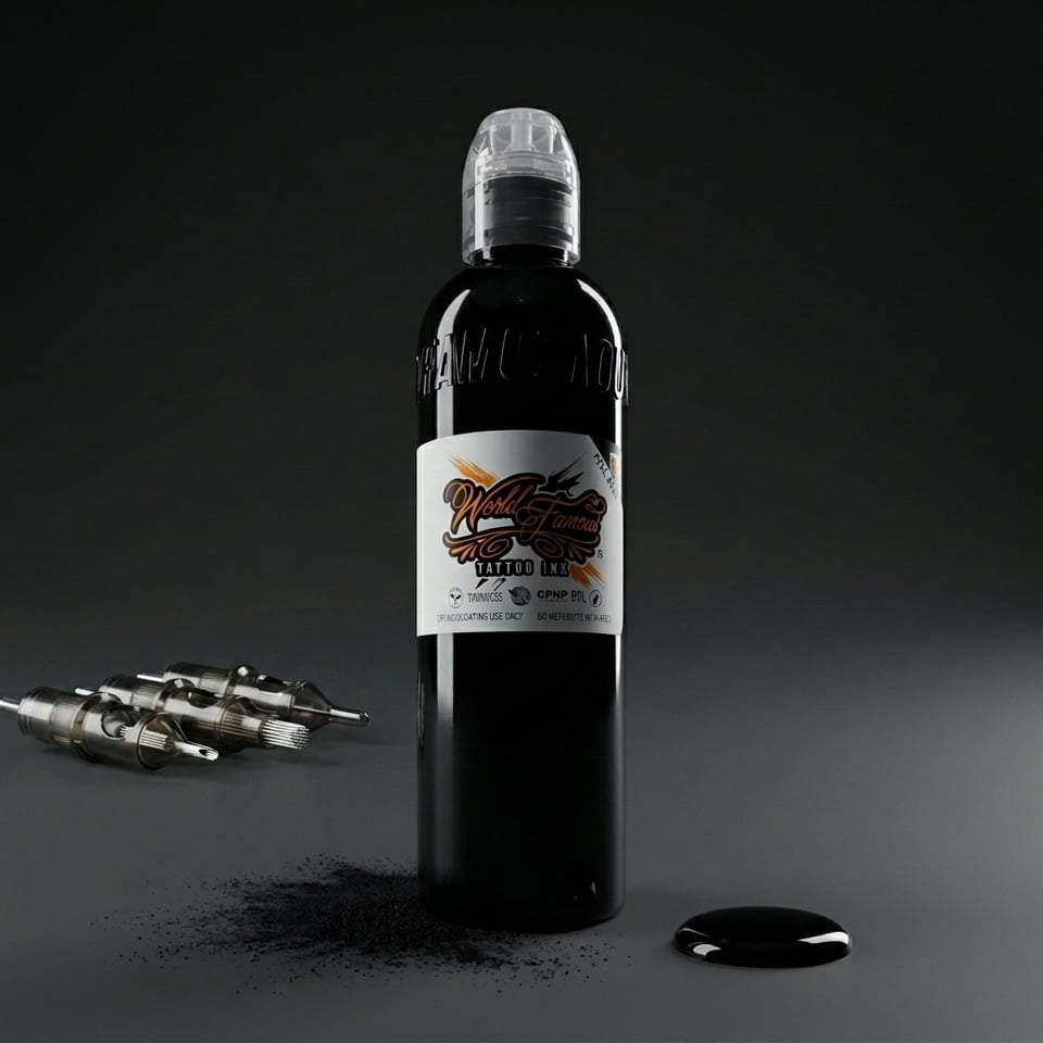 World Famous Ink Mid-Tone Greywash Gri Gölge Dövme Boyası 8oz - 240ml