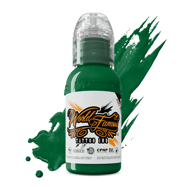 World Famous Ink Oleg Deep Green Koyu Yeşil Dövme Boyası 1oz - 30ml