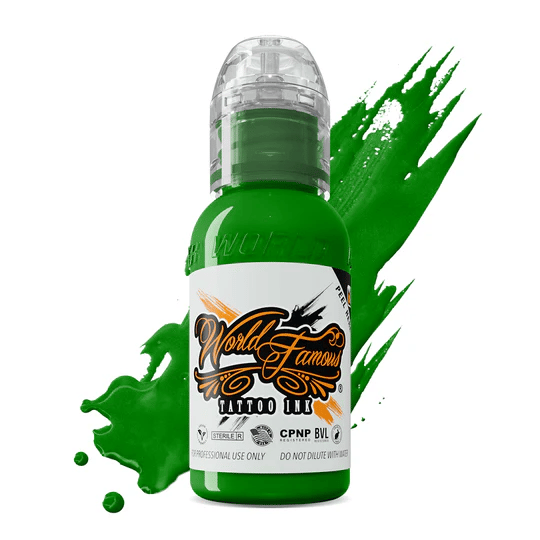 World Famous Ink Oleg Light Green Açık Yeşil Dövme Boyası 1oz - 30ml