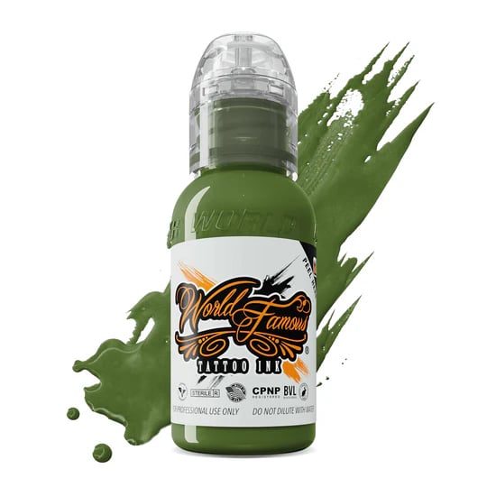 World Famous Ink Vincent Zattera Sour Swamp Yeşil Dövme Boyası 1oz - 30ml