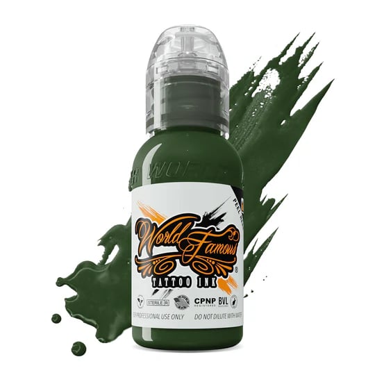World Famous Ink Vincent Zattera Spoiled Sage Yeşil Dövme Boyası 1oz - 30ml