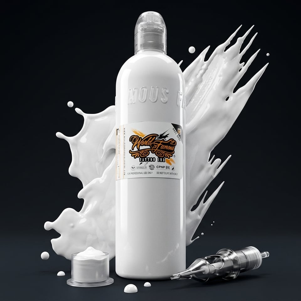 World Famous Ink White House Beyaz Dövme Boyası 8oz - 240ml