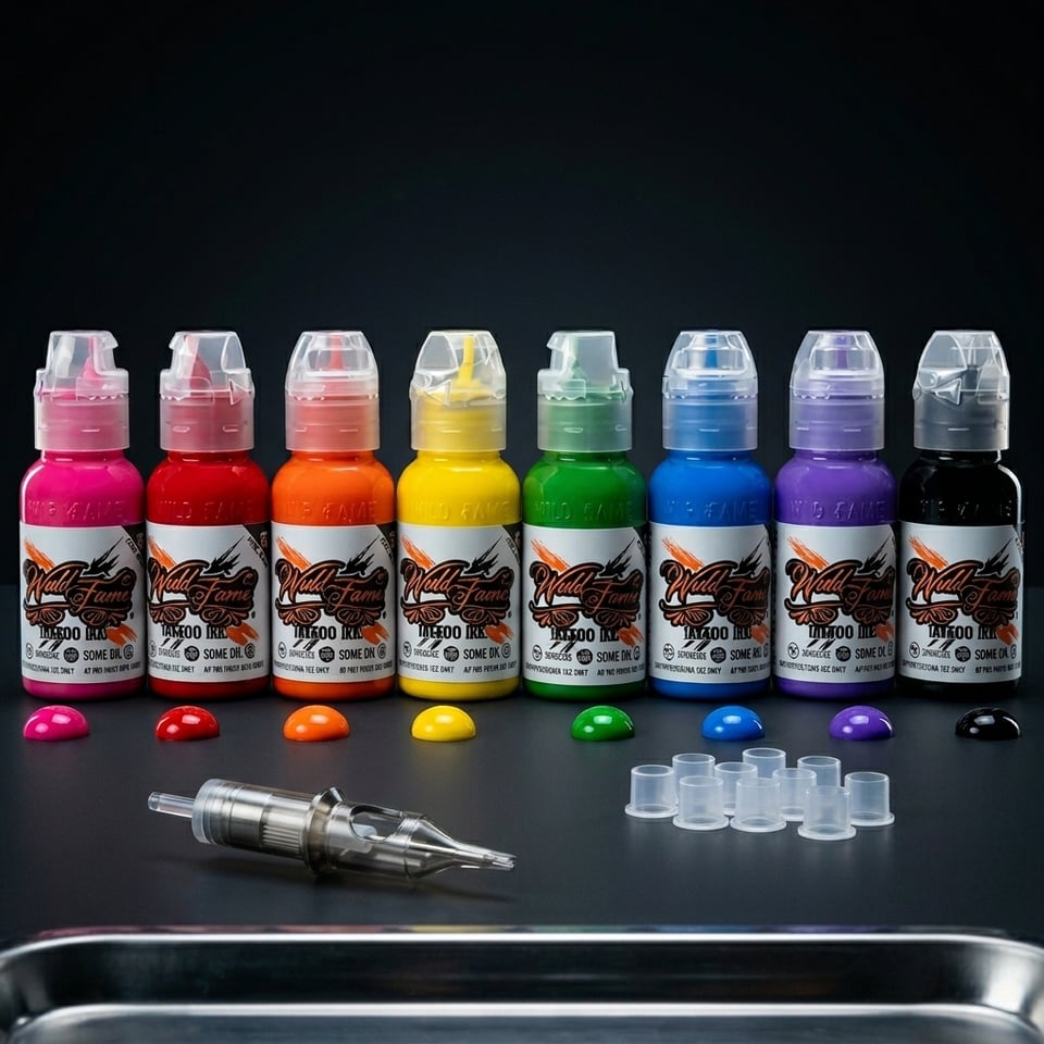 World Famous Ink Yomico Artistic Basic 8'li Dövme Boyası Seti 1oz - 30ml x 8
