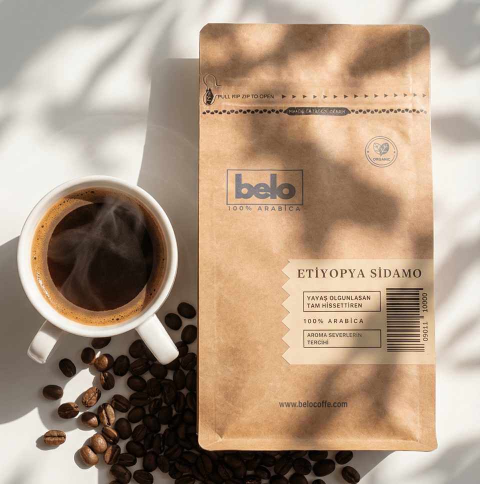 Etiyopya Sidamo 250 Gram Çekirdek Kahve