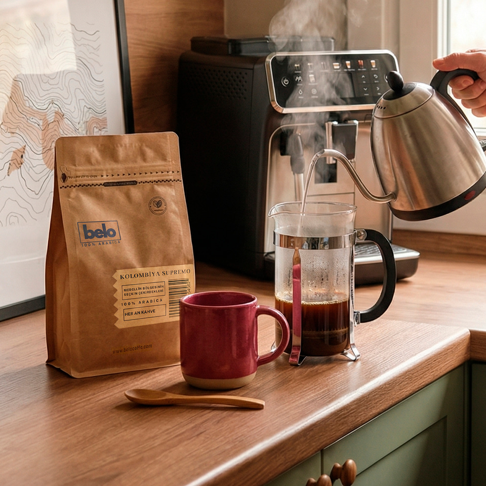 Kolombiya Süpremo 250 Gr Çekirdek Kahve