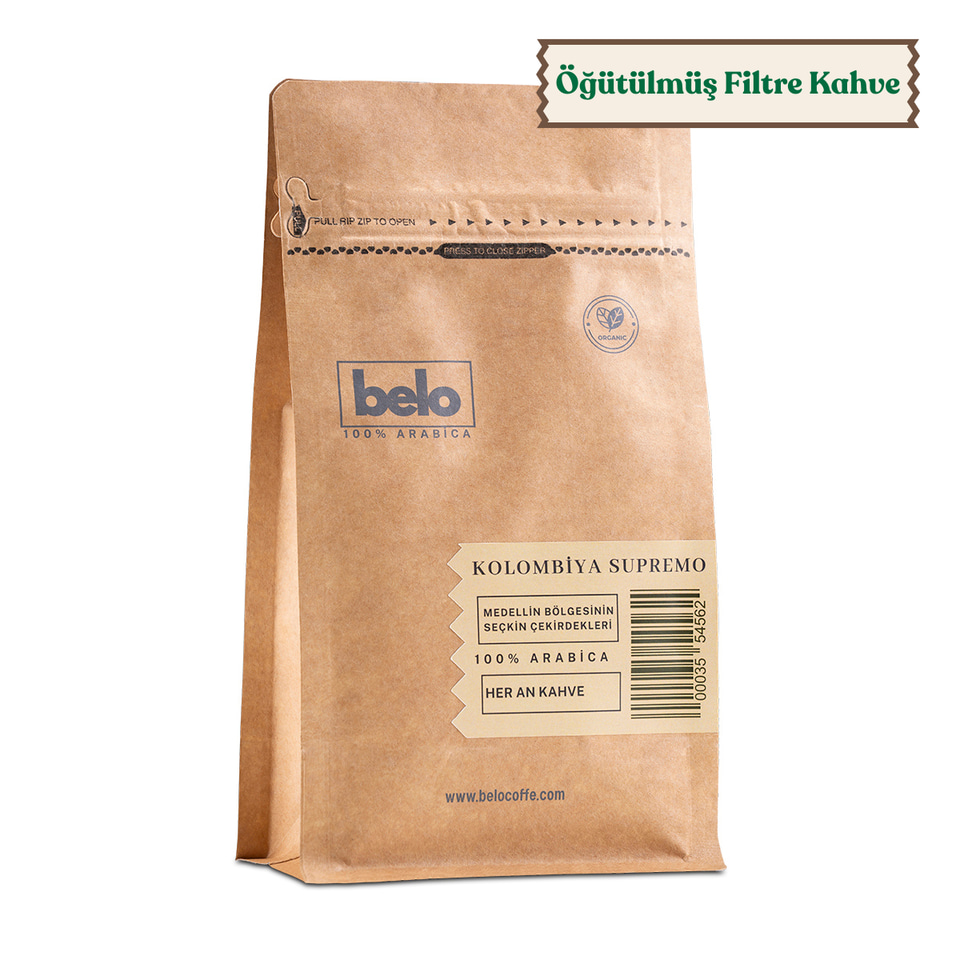 Kolombiya Süpremo 250 Gr Öğütülmüş Filtre Kahve