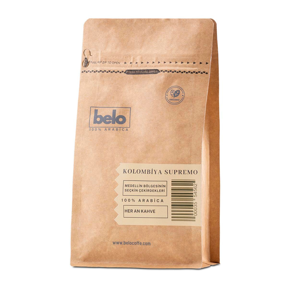 Kolombiya Süpremo 250 Gr Öğütülmüş Filtre Kahve