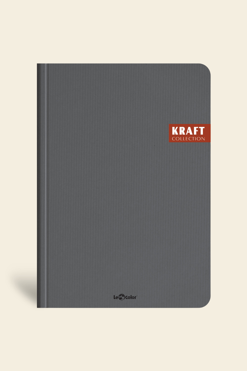 Kum Rengi Kraft Ofis Defter Kareli | LeColorKraft Ofis Defter Kareli Gri Ciltli