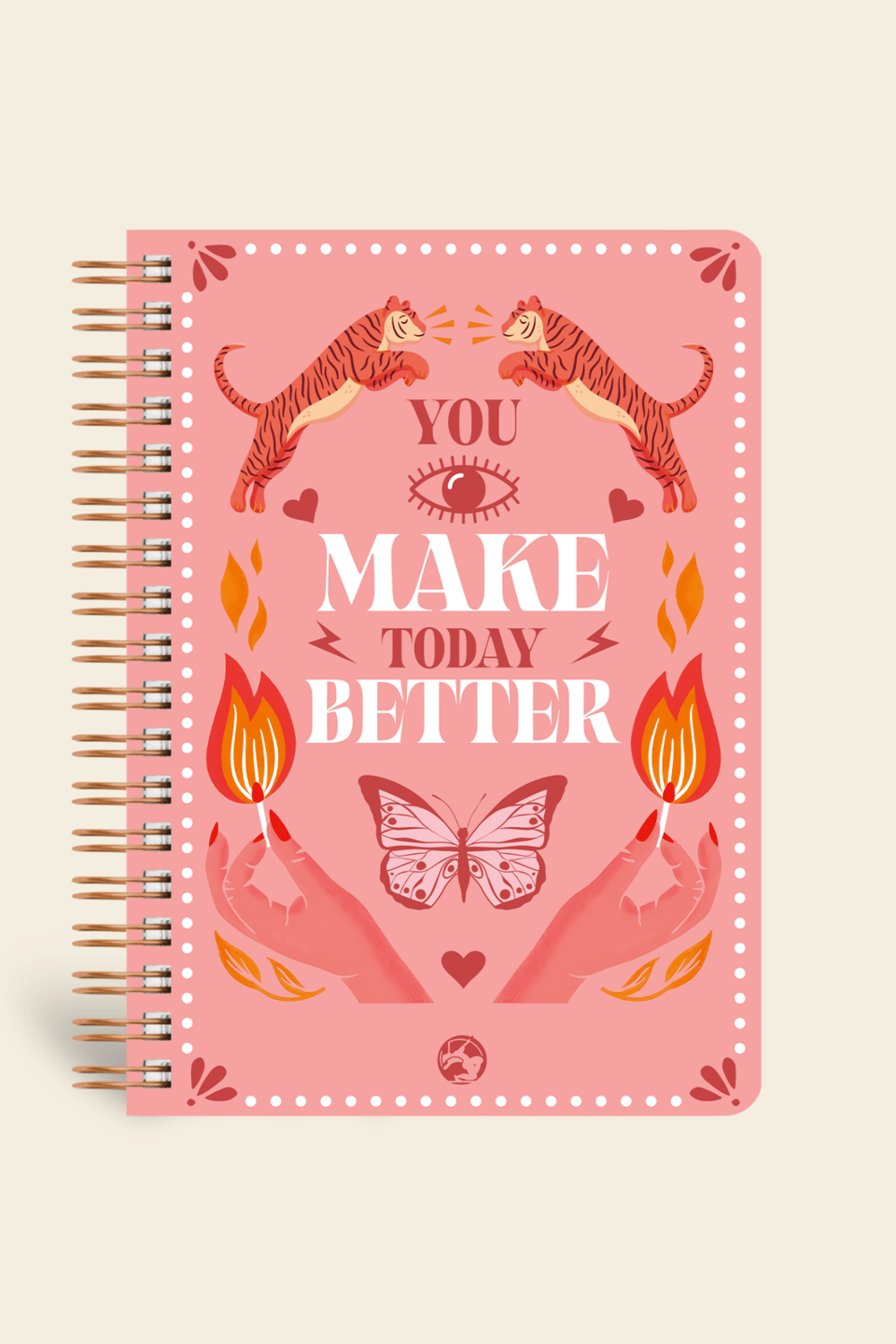 Utopia Spiralli Defter Düz Make Better 17x24 cm