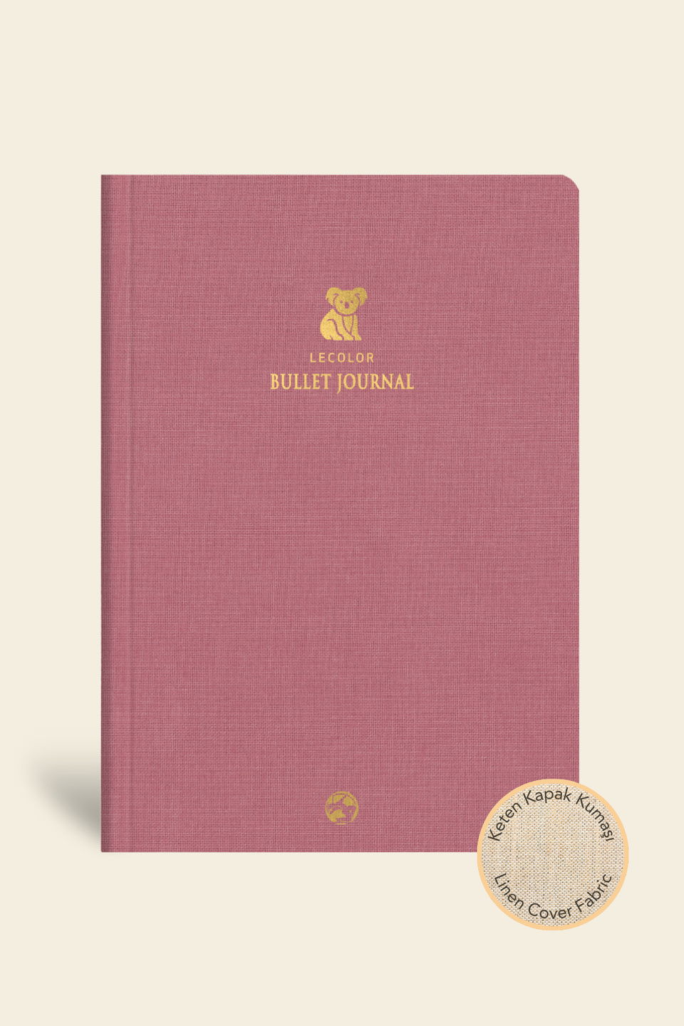 17X24 Keten Noktalı Bullet Journal Defter Koala | LeColor17X24 Keten Noktalı Bullet Journal Defter Koala