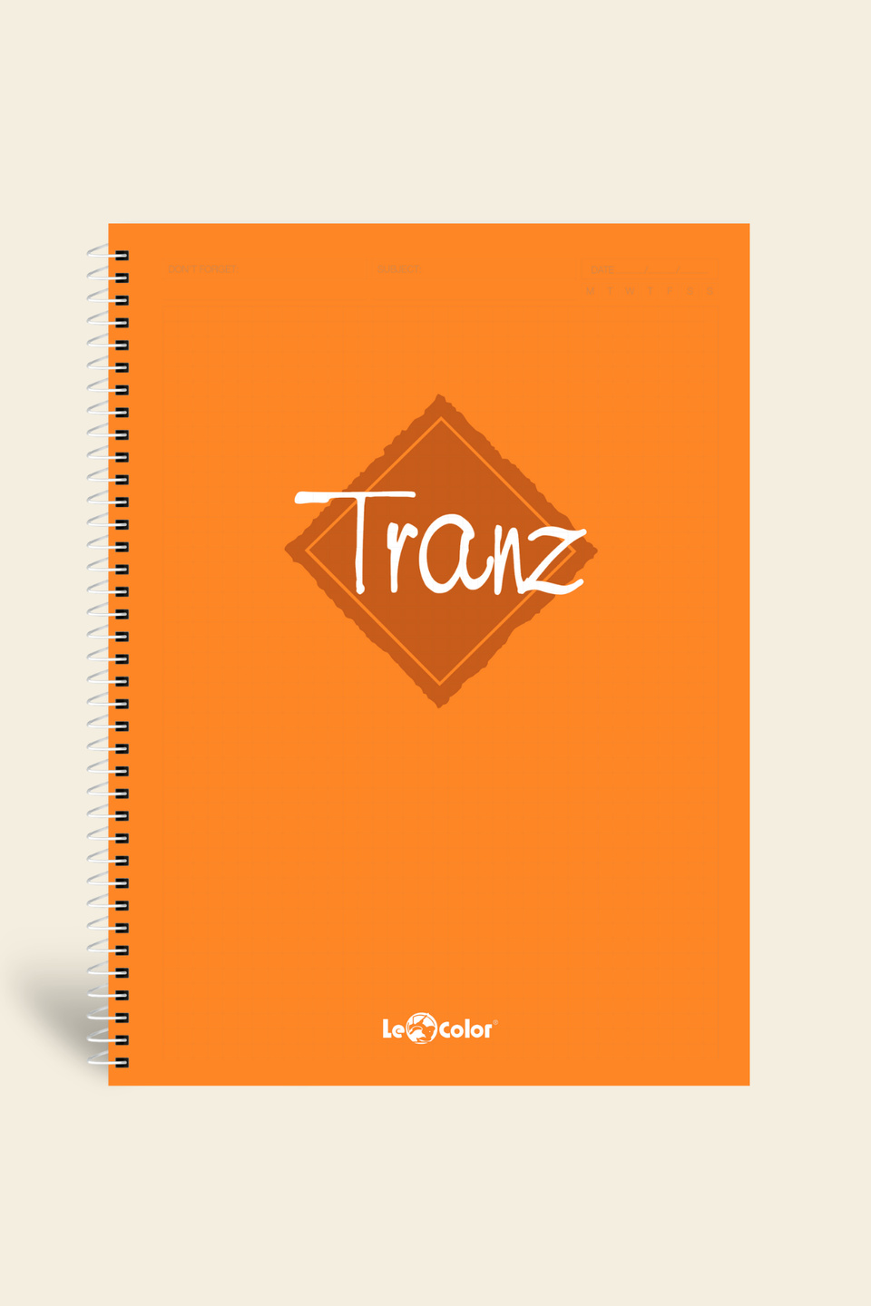 A5 Defter Kareli 200 syf Turuncu Tranz Defter | LeColorA5 Defter Kareli 200 syf Turuncu Tranz