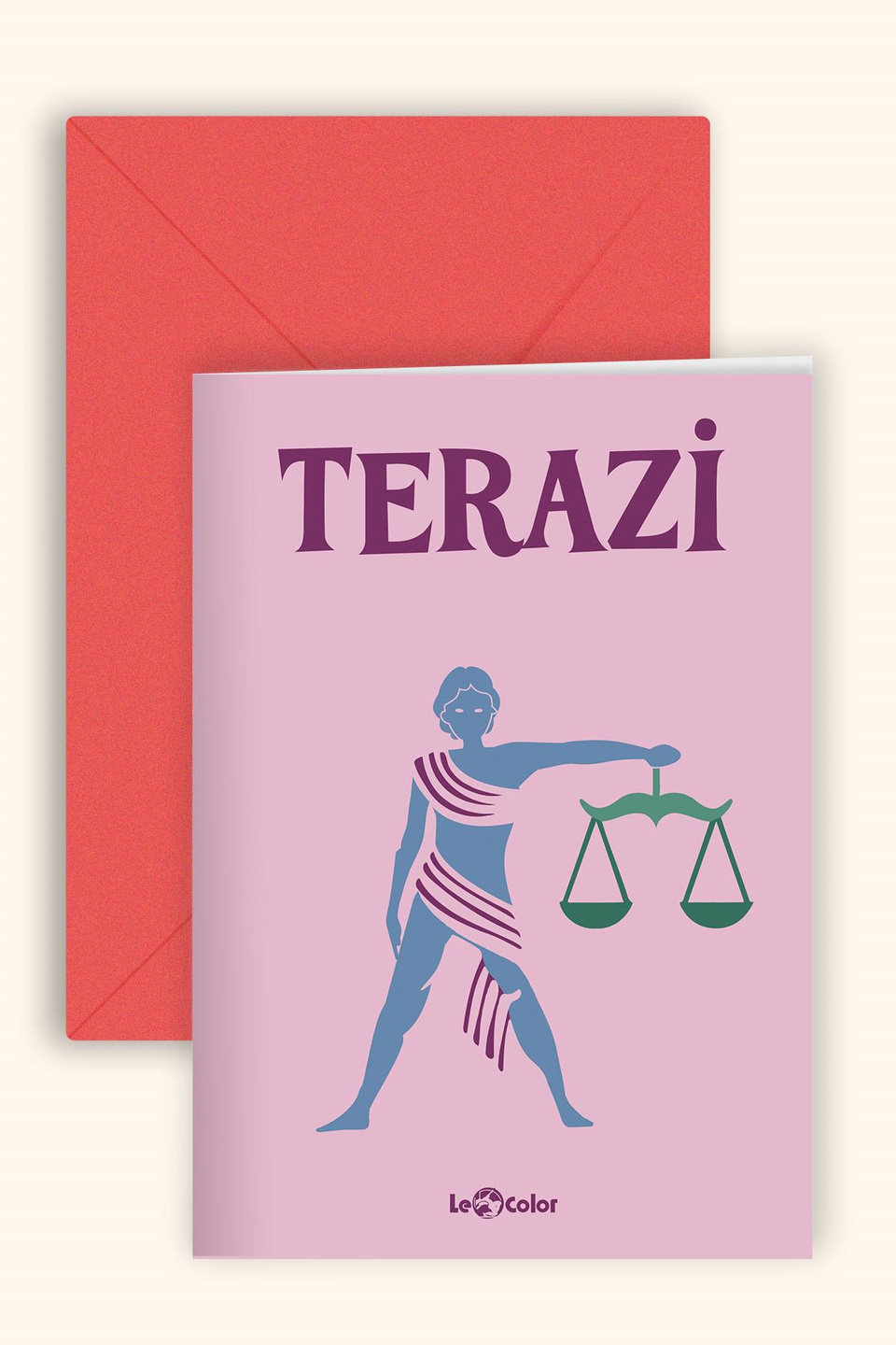 Burç Astroloji 10x15 Hediye Tebrik Kartı TeraziBurç Astroloji 10x15 Hediye Tebrik Kartı Terazi