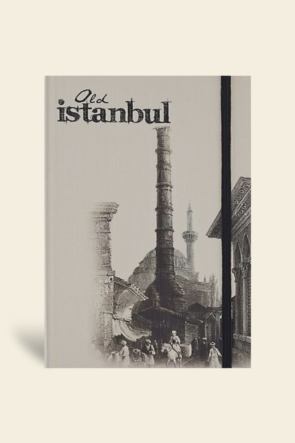 Eski İstanbul journal Çizgili Lastikli ÇemberlitaşEski İstanbul journal Çizgili Lastikli Çemberlitaş