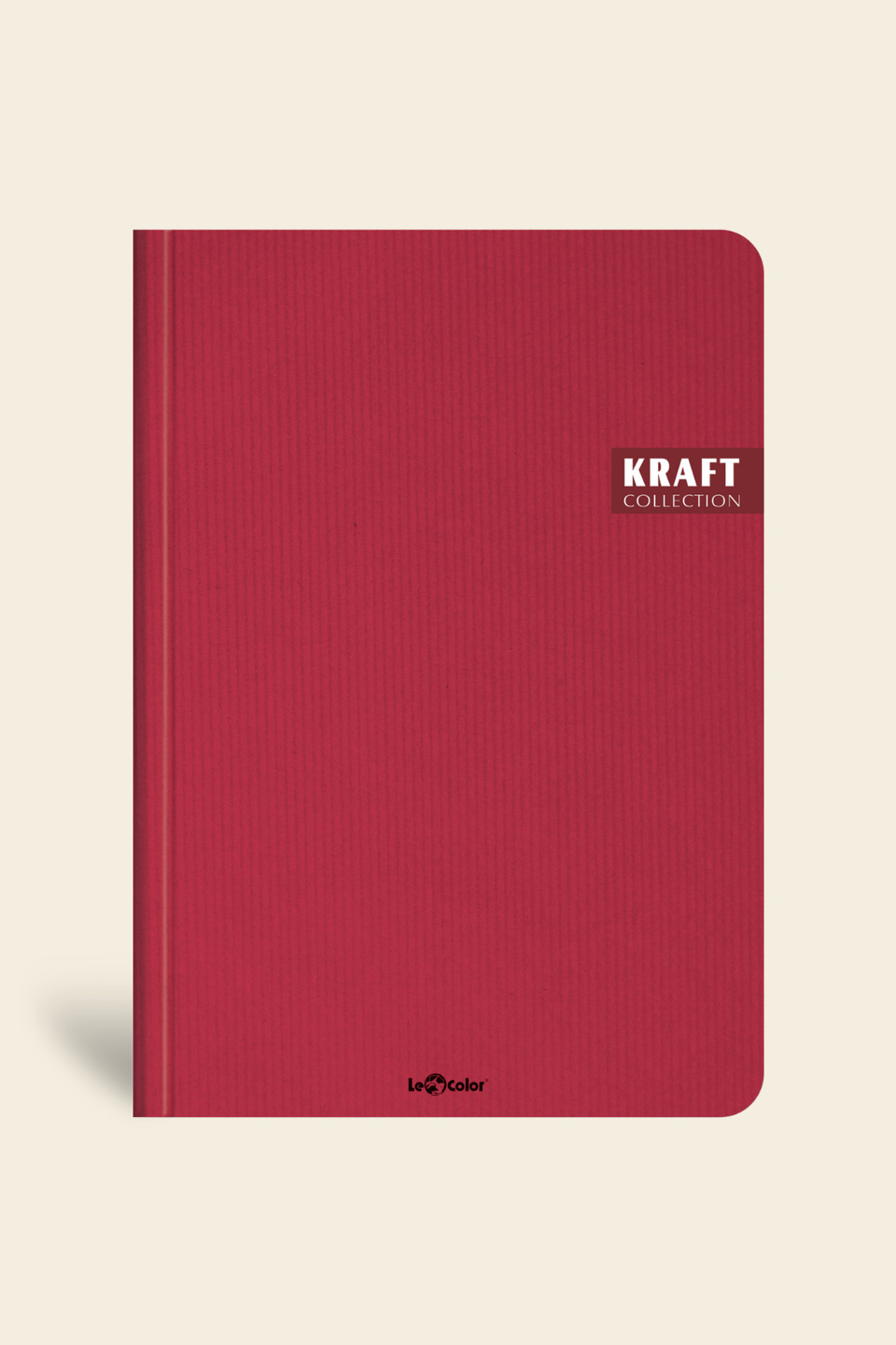 Kraft Ofis Defteri, Çizgili Kırmızı Defter | LeColorKraft Ofis Defter Çizgili Kırmızı