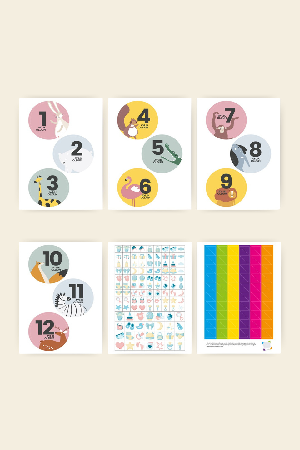 Lecolor Bebek Sticker SetiLecolor Bebek Sticker Seti