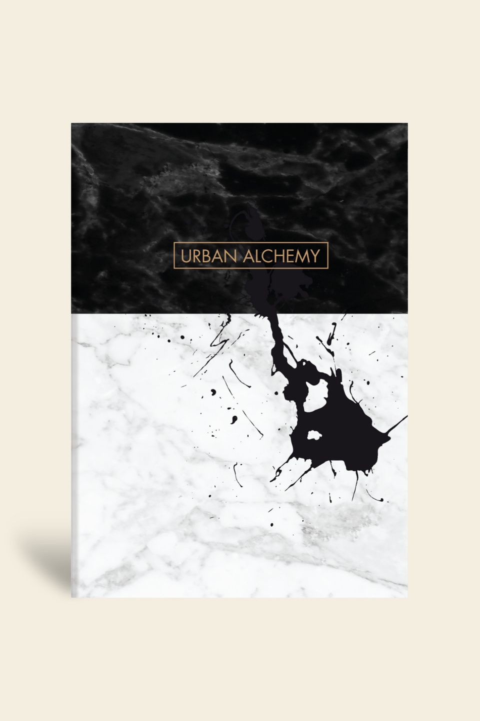 Mermer Mini Defter Çizgili SiyahMermer Mini Defter Çizgili Siyah