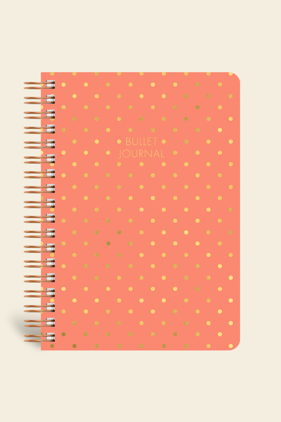 Noktalı Bullet Journal Pro Defter Shine Mercan 17x24