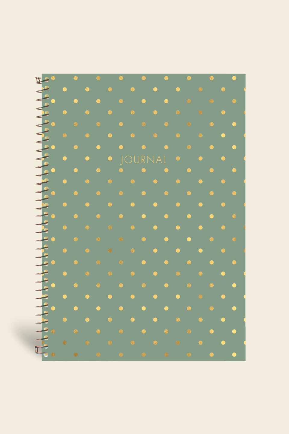 Puantiyeli Defter Çizgili Yeşil 17x24 cm